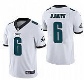 Nike Eagles 6 DeVonta Smith White 2021 Draft Vapor Limited Jersey Dzhi,baseball caps,new era cap wholesale,wholesale hats
